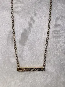 Authentic The Aligned Bar Amulet: 18kt Gold Radiance