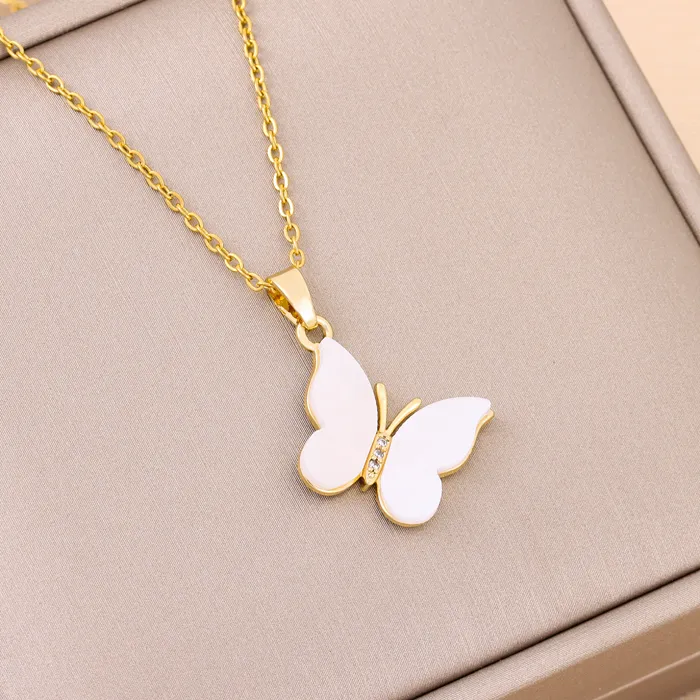 Authentic Sacred Psyche: The White Butterfly Stainless Steel Talisman