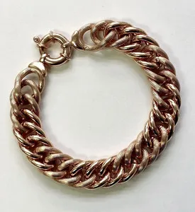 Authentic Enchanted Rose‑Gold Curb Link Bracelet – 8‑inch of Sacred Gleam