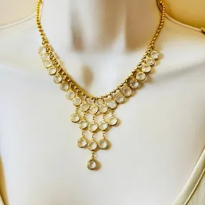 Authentic Mystical Cascade: Vintage Austrian Crystal Waterfall Necklace