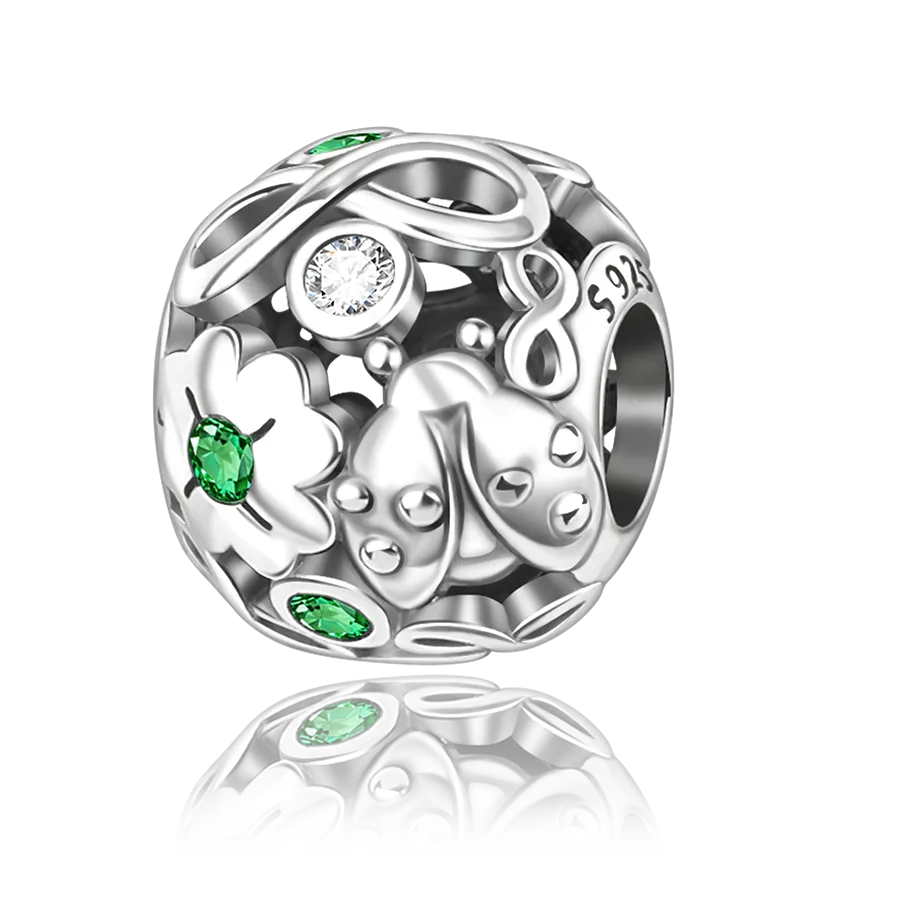 Authentic 925 Sterling Silver Pendant Flower String Decoration Suitable For Original Bracelet, And Diy Jewelry