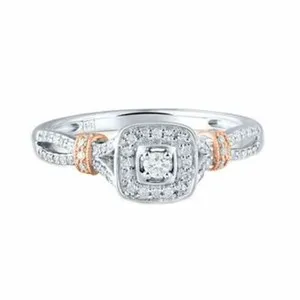 Authentic The Ethereal Rose-Gold Vow: A Radiant Diamond Promise