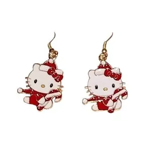 Authentic Guardian of Sweet Delights: Candycane Earrings