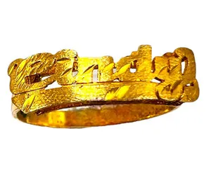 Authentic The CINDY Celestial Script Signature Ring