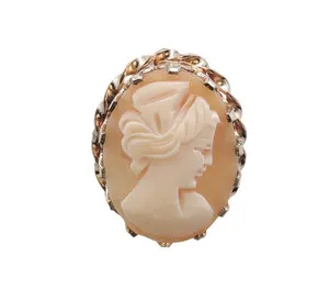 Authentic The Ethereal Tide: Gilded Shell Cameo Talisman