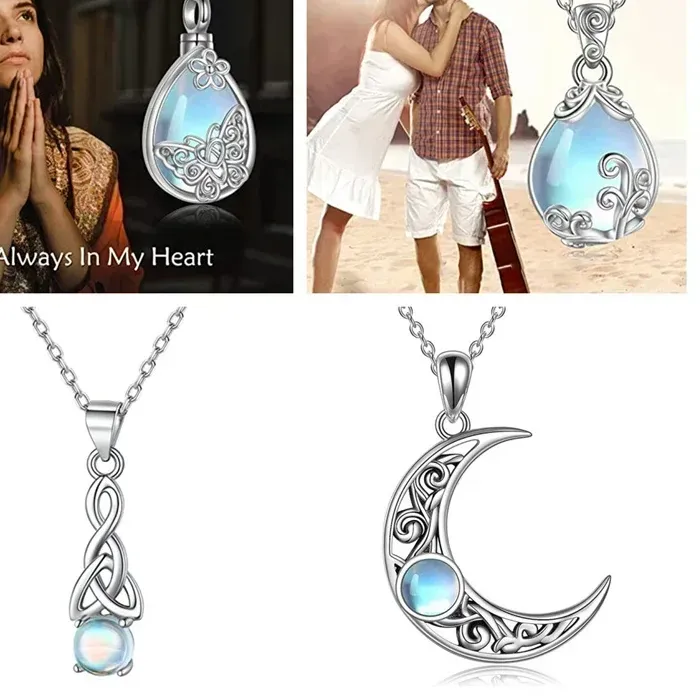 Authentic The Celestial Luminary: A Necklace of Ethereal Moonlight