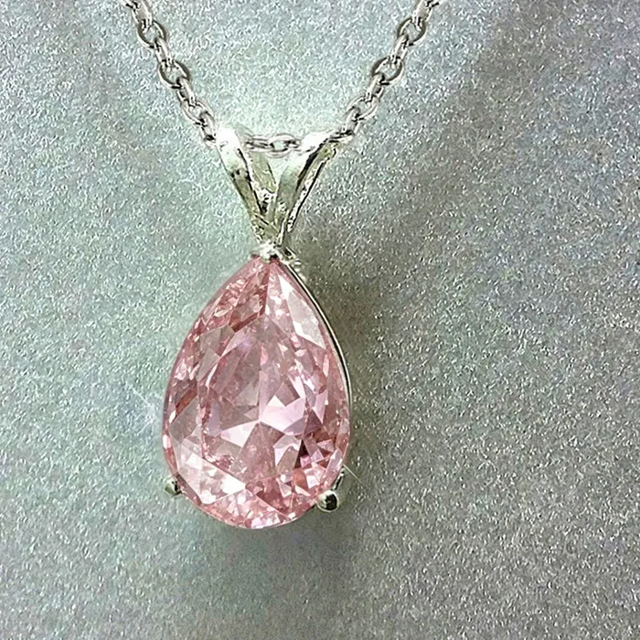 Authentic Celestial Water‑Drop Zircon Necklace – Whispering Pearl of the Soul