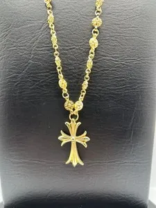 Authentic The Golden Path: Sacred Cross Amulet & Mini Cross Chain