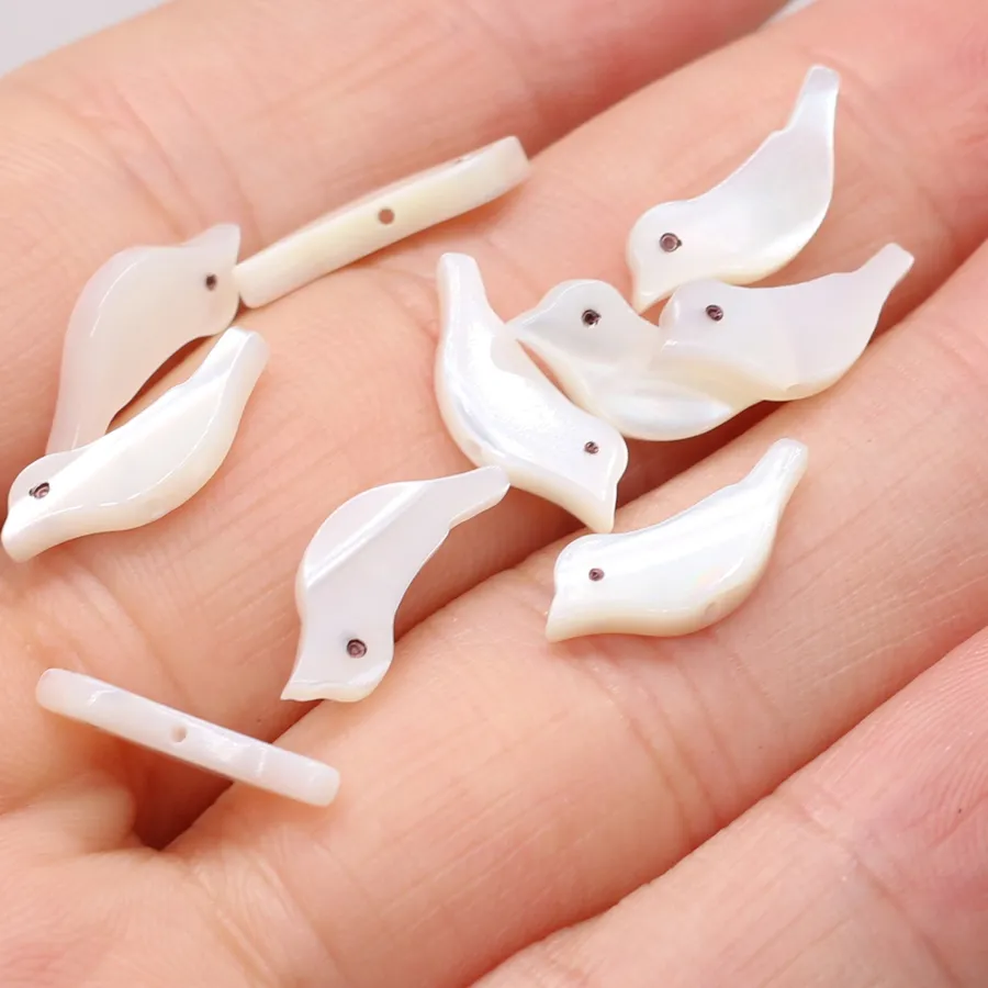 Authentic Avian Echoes: Celestial Mother of Pearl Talismans