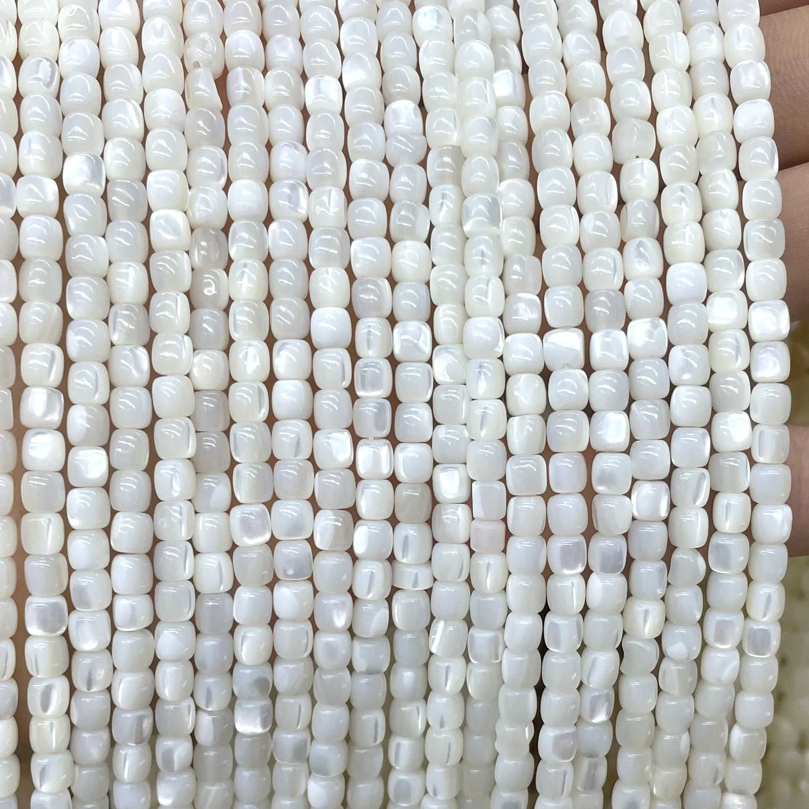Authentic Radiant Luminesce Mother-of-Pearl Sacred Spacer Beads
