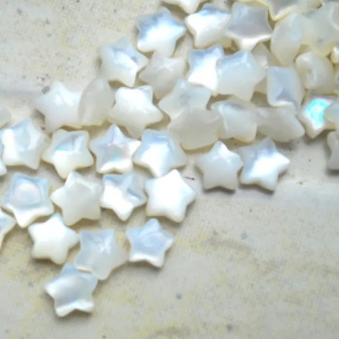 Authentic Mother of Pearl Pentagram Charms of Sacred Harmony