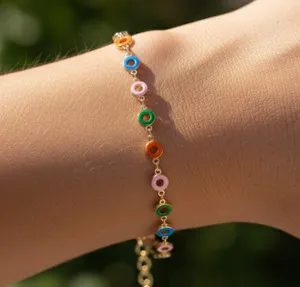Authentic The Celestial Gaze: Gold-Plated Evil Eye Protection Chain