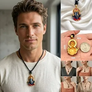 Authentic The Gilded Remover of Obstacles: Sacred Ganesh Pendant