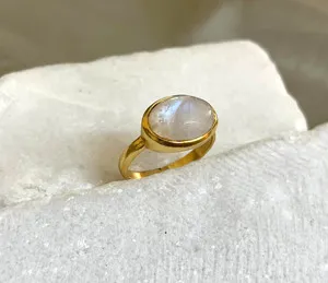 Authentic Celestial Luminescence Gold Solitaire Ring
