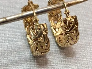 Authentic Eternal Embrace The Enchanted Gold- Plated Hoop Earrings
