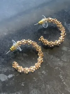 Authentic Radiant Solar Veil Gold-Plated Hoop Talismans