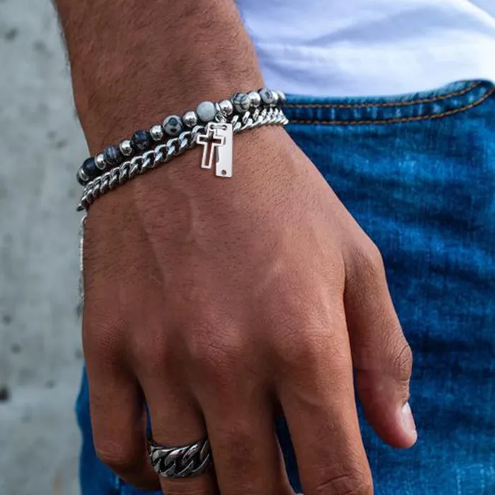 Authentic Sacred Symbolism in Eternity: Cross-Adorned Cuban Chain