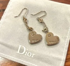 Authentic Sacred Heart of Dior: Golden Embrace Earrings