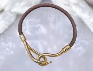 Authentic The Hermes Gilded Anchor Leather Talisman