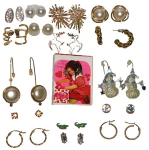 Authentic The Celestial Luminary Earring Conclave: Seventeen Whispers of Gilded Grace