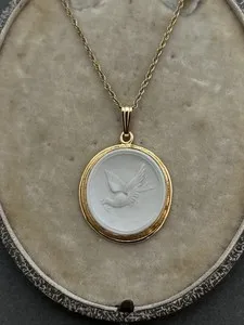 Authentic The Ethereal Portrait: Vintage Wedgwood Cameo Talisman