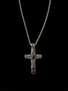 Authentic The Gilded Sanctum: A Vintage Cross of Timeless Devotion