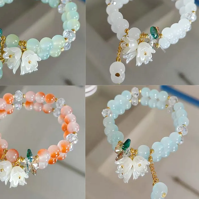 Authentic The Verdant Bloom: Lily of the Valley Crystal Talisman