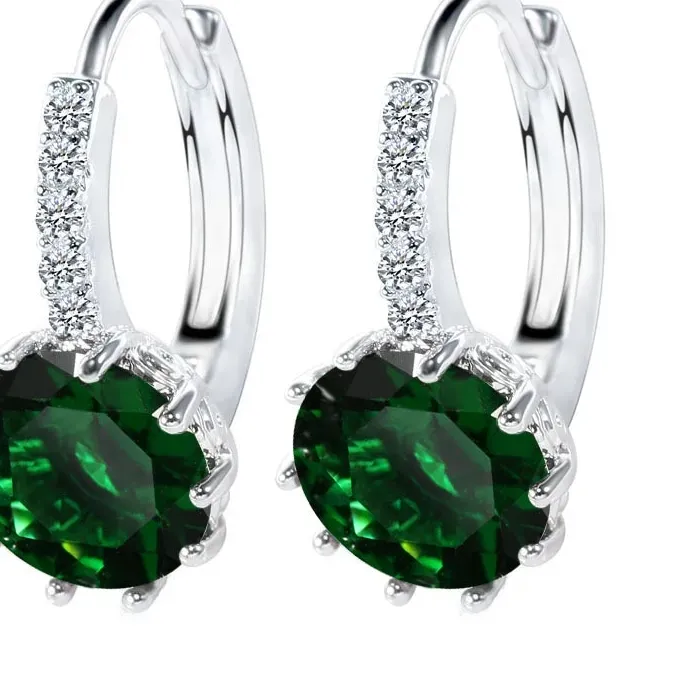 Authentic Celestial Luminescence Silver Hoops