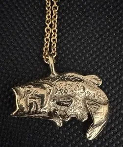 Authentic The Leaping Sovereign: Golden Bass Totem of Abundance