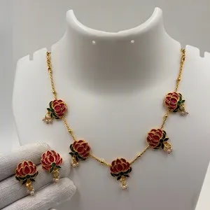 Authentic The Crimson Bloom Lotus Talisman Set