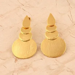 Authentic Golden Aura Radiant Drop Studs