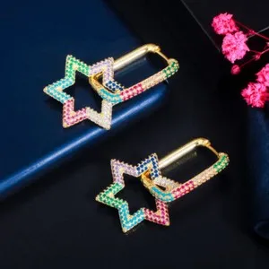 Authentic Celestial Radiance: Six-Pointed Star Talisman Dangles