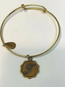 Authentic The Celestial Sigil: Golden T Monogram Bangle