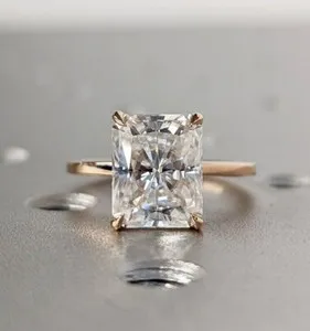 Authentic Mystic Hidden Halo Rose‑Gold Solitaire Ring – Radiant Stacking Talisman