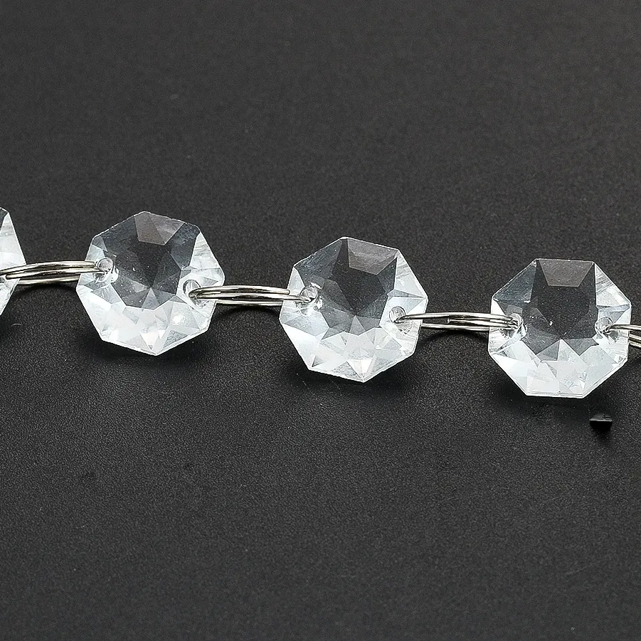 Authentic 10Pc 14 20Mm K9 Glass Crystal Laser Cut Diamond Shaped Beads Faceted Prism 3D Clear 2- Holes Bead Diy Jewelry Making Accessories