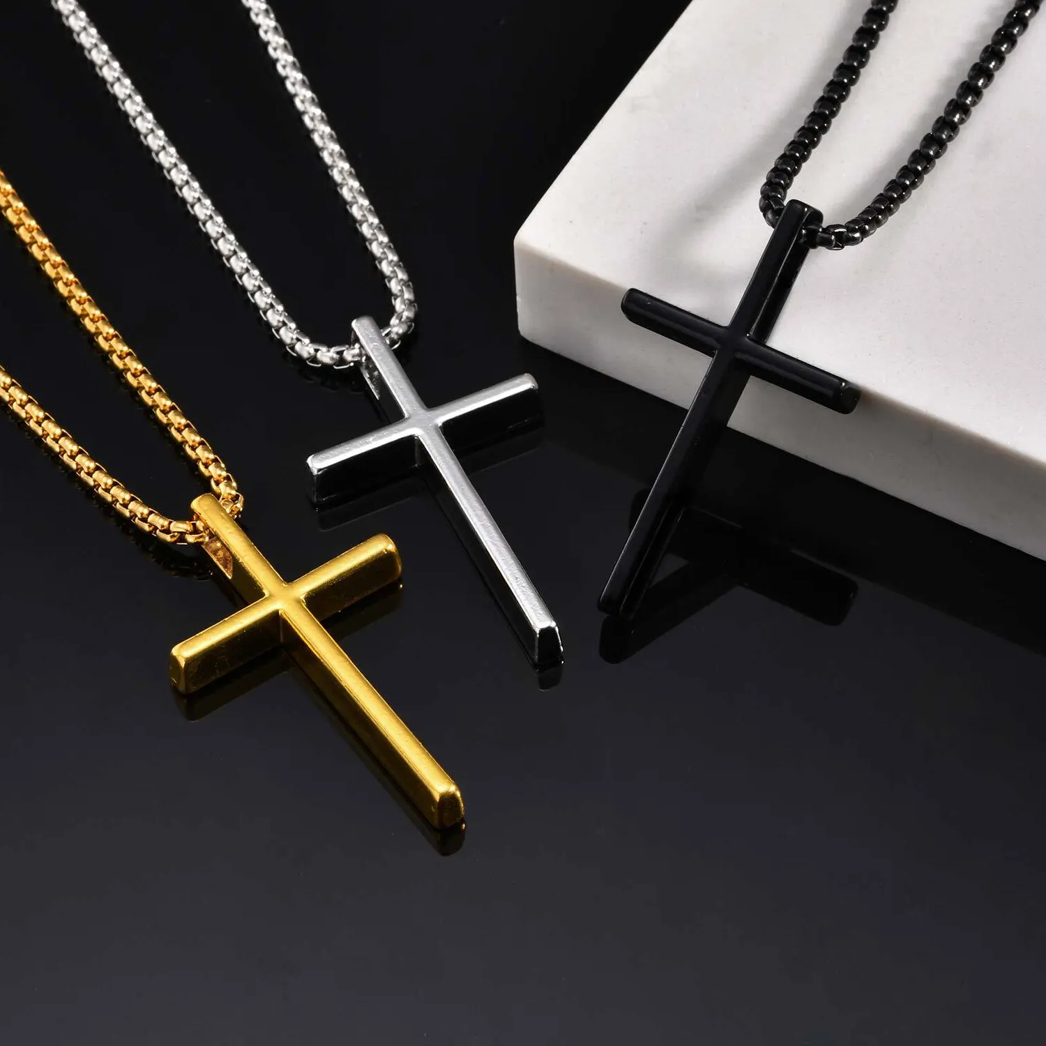 Authentic The Radiant Vanguard Cross: Sacred Geometry in Stainless Steel