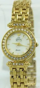 Authentic The Gilded Hourglass of Jules Jurgensen with Mother of Pearl and Austrian Crystal