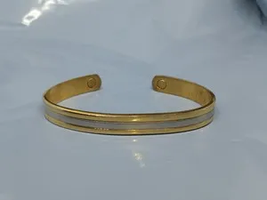 Authentic Celestial Magnet Cuff: 24k Gold‑Plated Healing Embrace