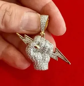 Authentic The Celestial Grasp: Radiant Moissanite Bolt Amulet