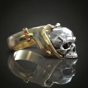 Authentic The Memento Mori Gold-Plated Talisman