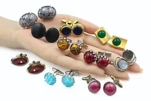 Authentic Embracing Elegance: Celestial Cufflinks of Golden Protection