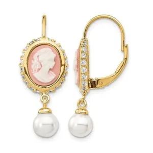 Authentic Luminous Cameo Celestial Drops