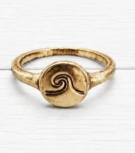 Authentic The Eternal Tide Gold-Plated Wave Ring