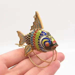 Authentic Golden Koi of the Celestial Stream – 925 Silver Articulated Fob