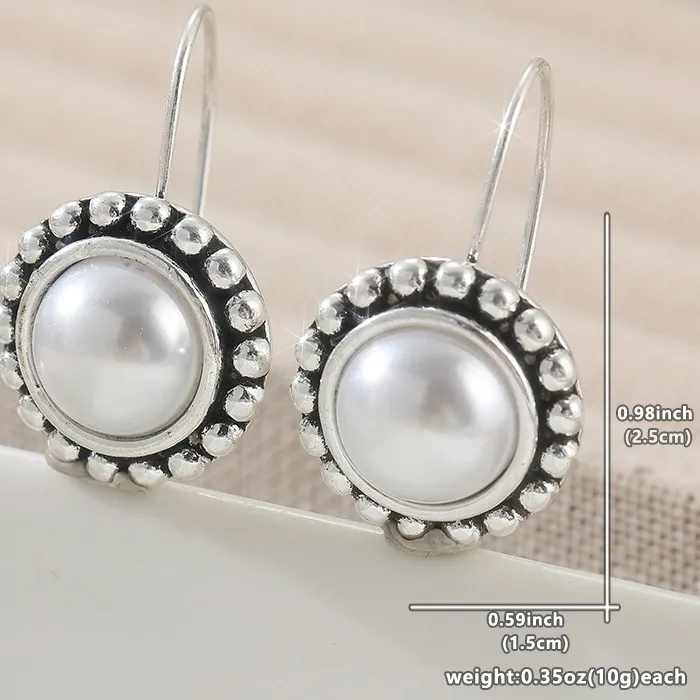 Authentic Celestial Harmony: Silvery Geometry Pearls