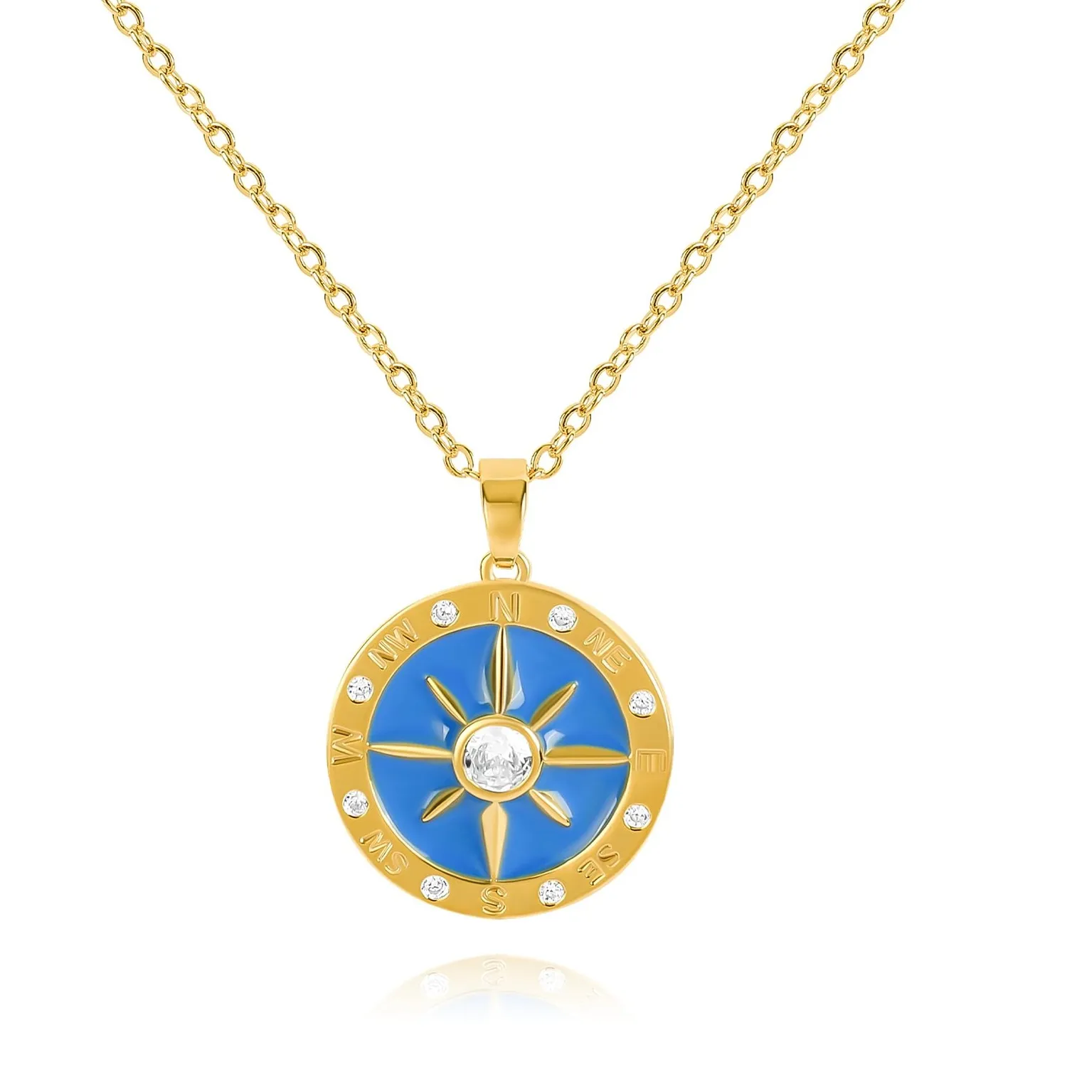 Authentic The Celestial Navigator 14K Gold Plated Compass Talisman