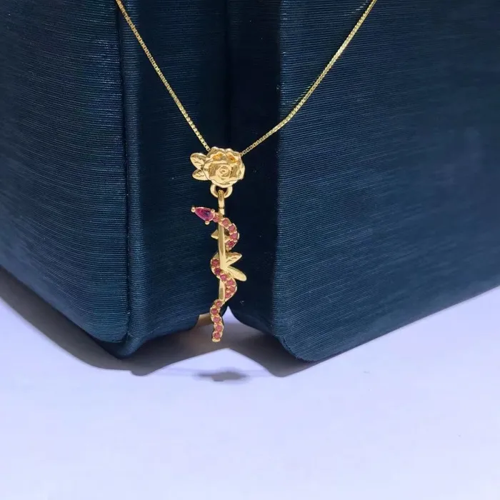 Authentic Serpent's Kiss: 18K Rose Gold Bloom Amulet