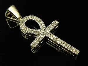 Authentic Eternal Ankh Amulet – 3‑Carat Moissanite Radiance in 14K Gold