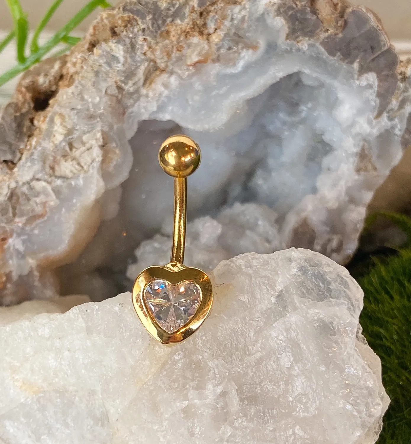 Authentic Celestial Orbs of Radiant Gold: Sacred Navel Adornments