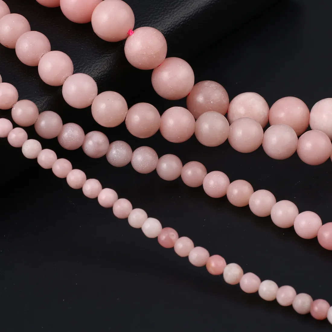 Authentic Natural Genuine Pink Opal Stone Beads Round Loose Spacer Beads For Jewelry Making Diy Bracelet Charms Accessories 4 6 8 10Mm